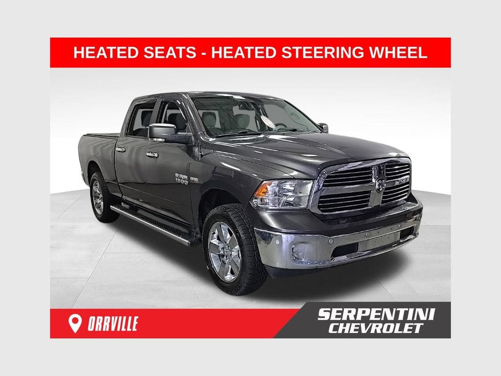 2018 RAM 1500 Big Horn in Gray — front three-quarter view
