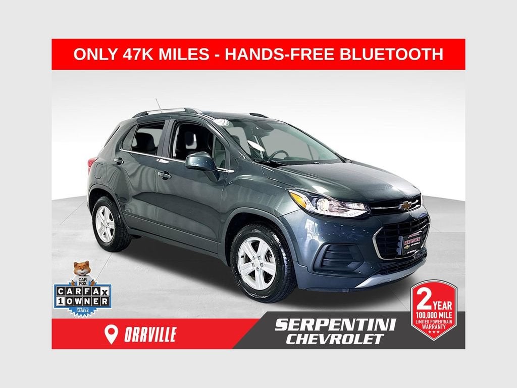 2019 Chevrolet Trax LT in Nightfall Gray Metallic — front three-quarter view