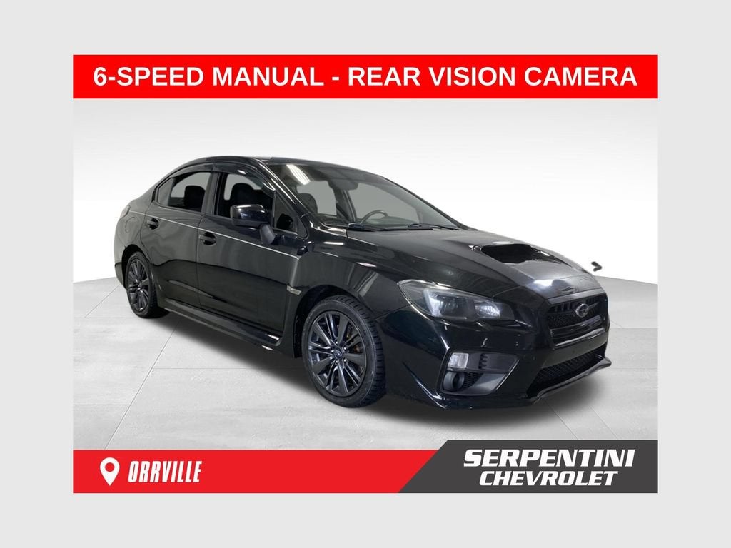 2017 Subaru WRX Base in Black — front three-quarter view